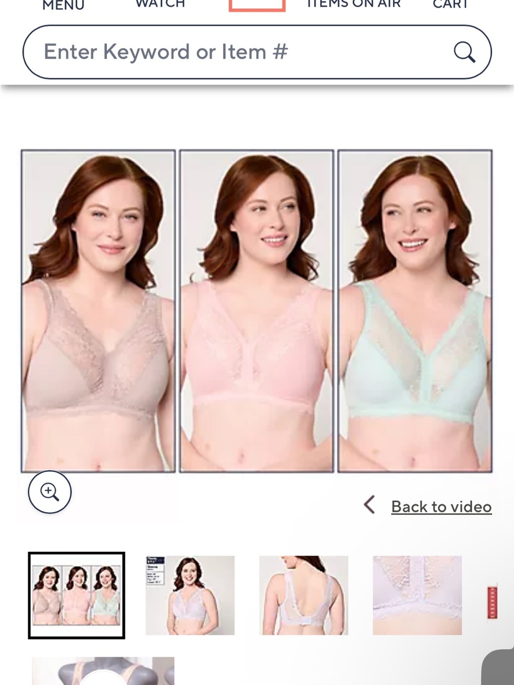 Breezies soft support, lace wire free unlined bra set of three